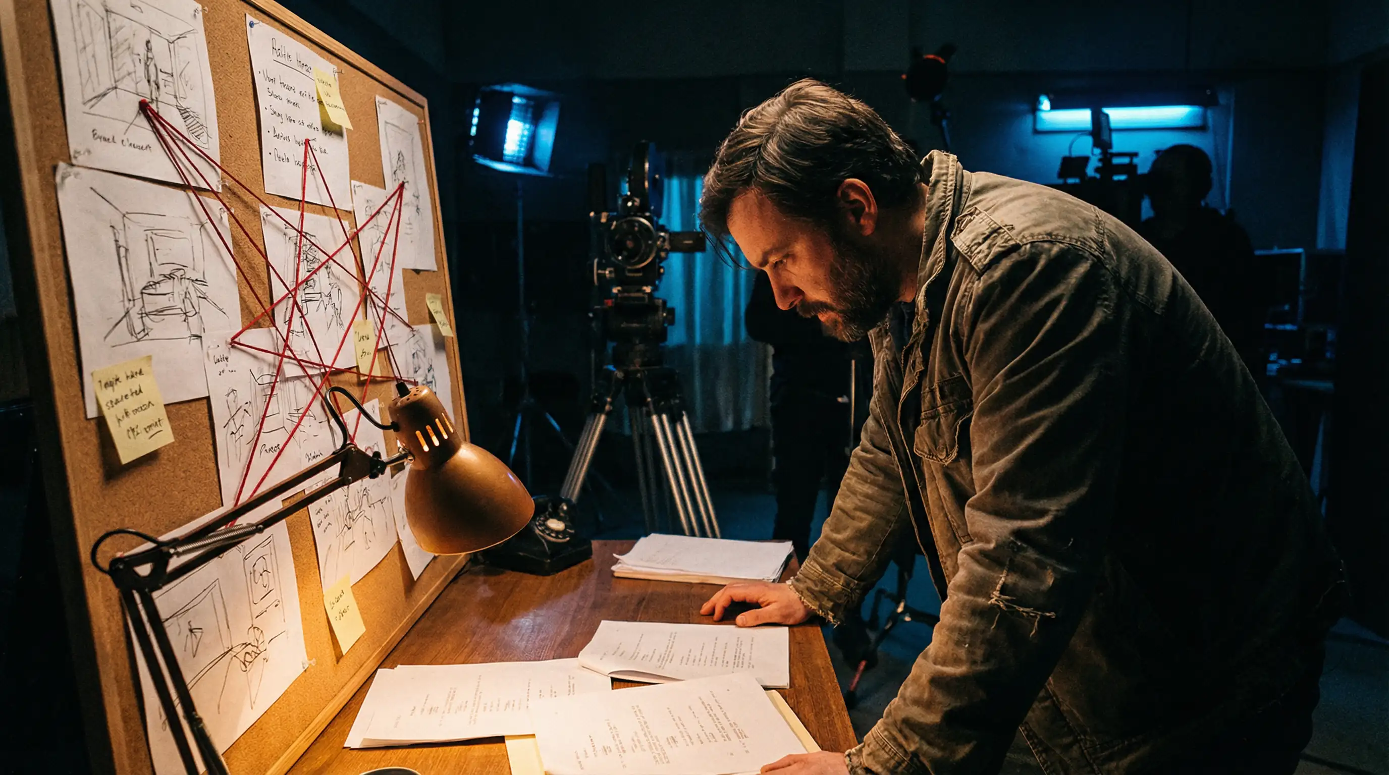 17c一起草 导演审阅分镜脚本的幕后花絮